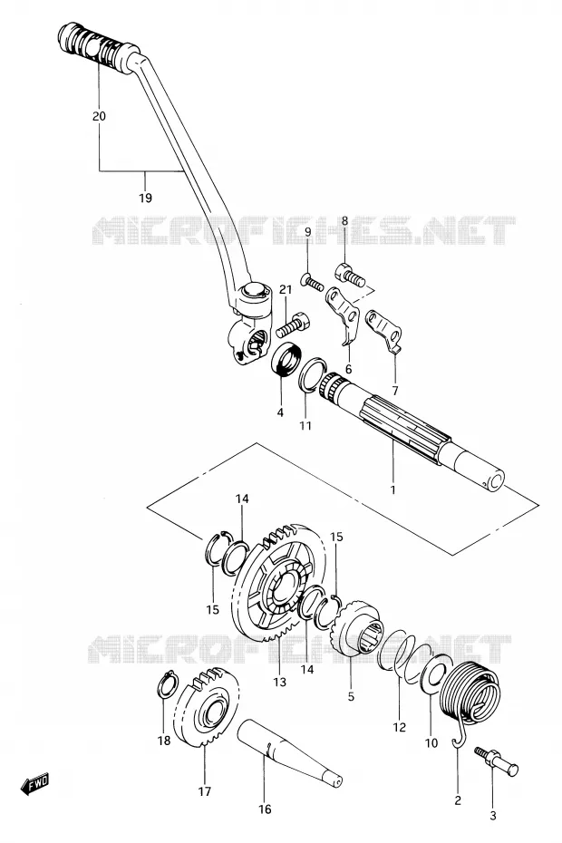 KICK Suzuki MOTO 650 DR 1990  DR650RSL(E2)