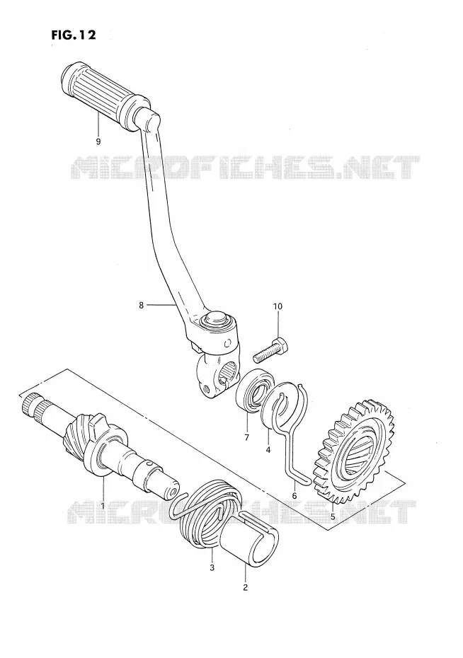 KICK Suzuki MOTO 80 DS 1988  DS80J(E24)