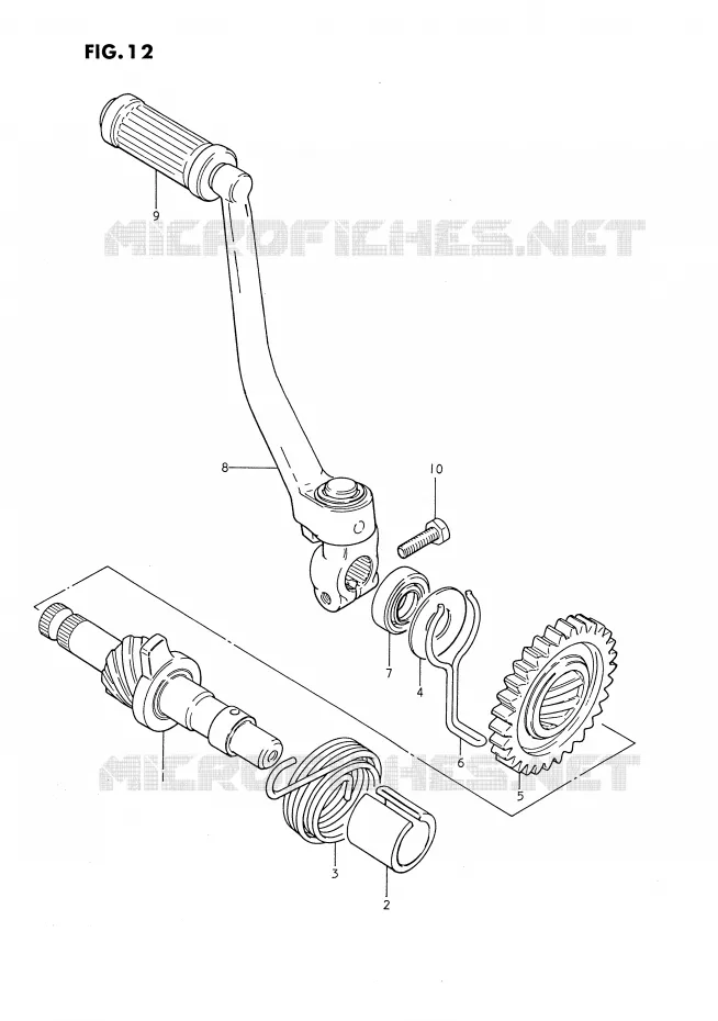 KICK Suzuki MOTO 80 DS 1988  DS80J(E3)