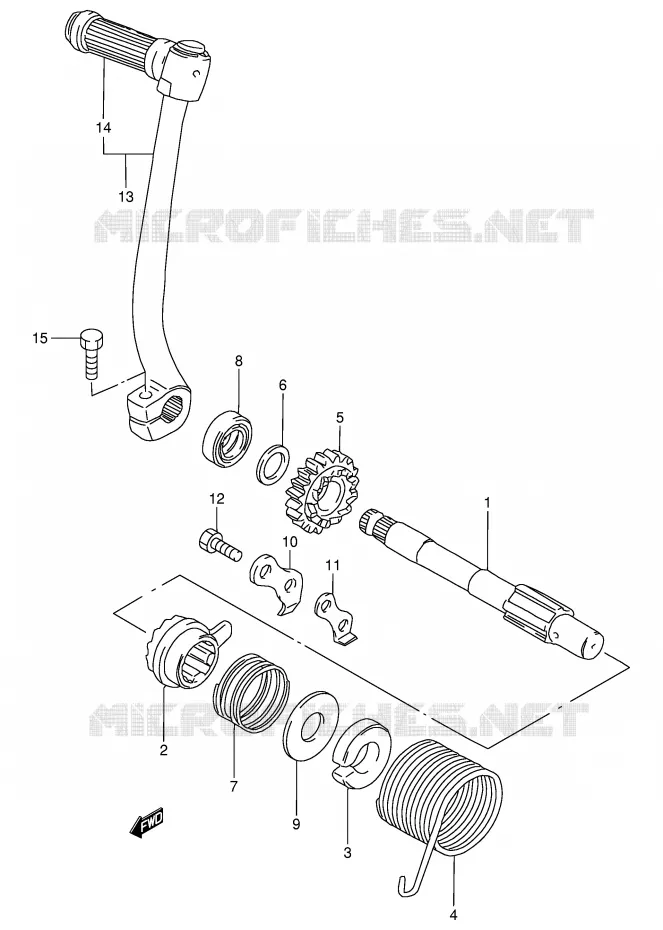 KICK Suzuki SCOOTER 80 FB 1989  FB80K(E1)