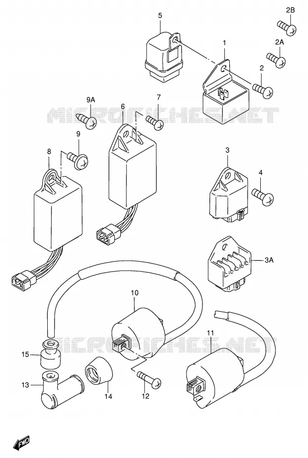 PARTIE ELECTRIQUE Suzuki SCOOTER 100 FB 1986  FB100DG(E71)