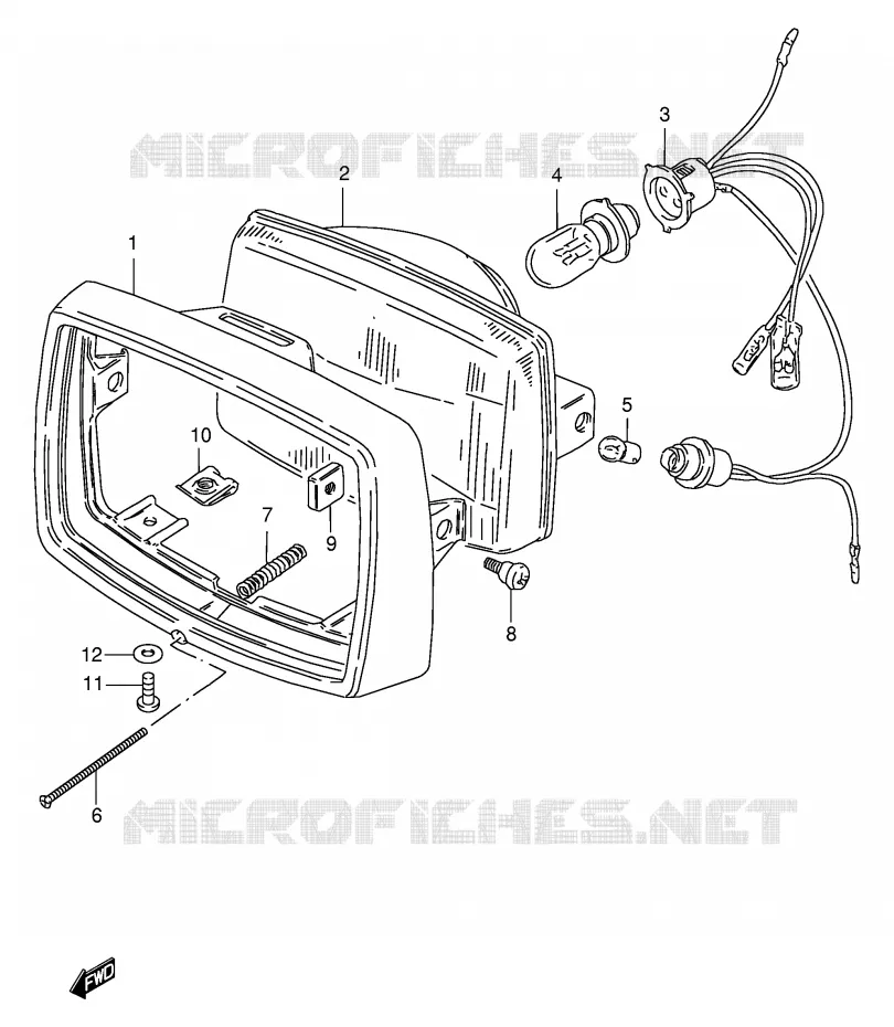 PHARE Suzuki SCOOTER 100 FB 2000  FB100Y(E71)