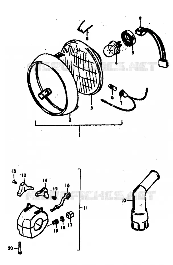 PIECES MARCHES SPECIAUX (E18) Suzuki MOTO 400 GS 1978  GS400C(C/N)