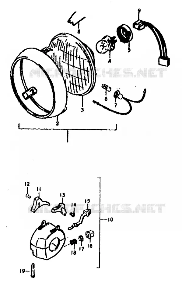 PIECES MARCHES SPECIAUX (E25) Suzuki MOTO 400 GS 1978  GS400C(C/N)