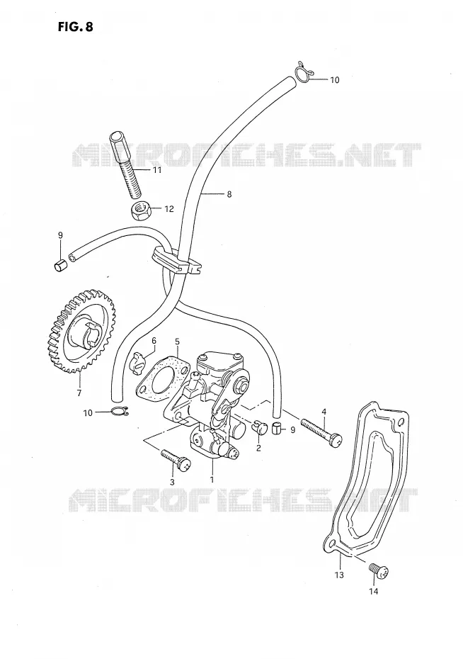 POMPE A HUILE Suzuki MOTO 80 DS 1992  DS80N(E3)