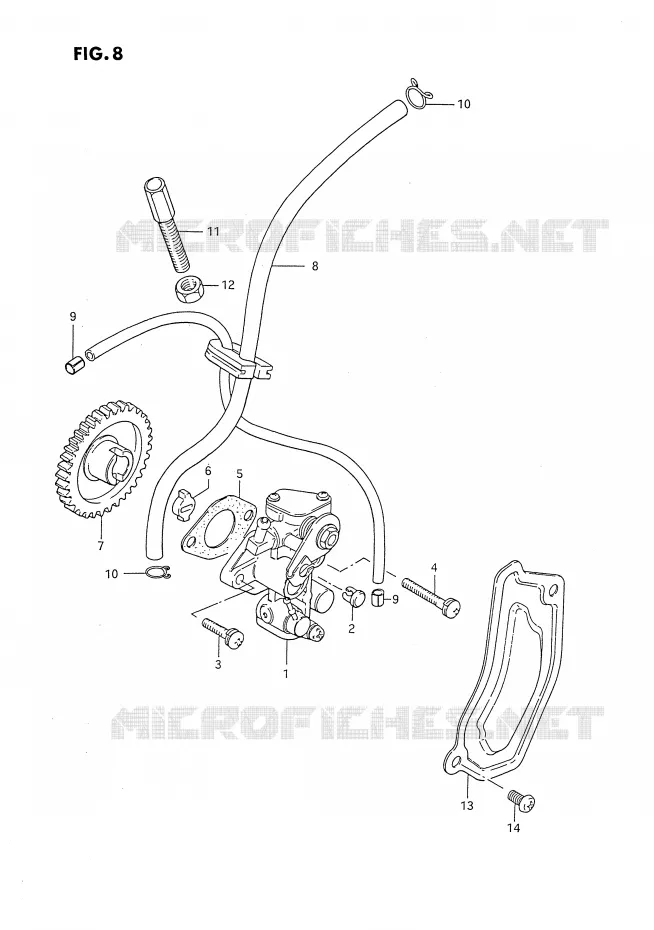 POMPE A HUILE Suzuki MOTO 80 DS 1994  DS80R(E24)