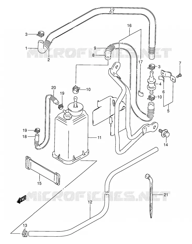 RENIFLARD (E33) Suzuki MOTO 200 DR 2005  DR200SEK5(E3/E28)