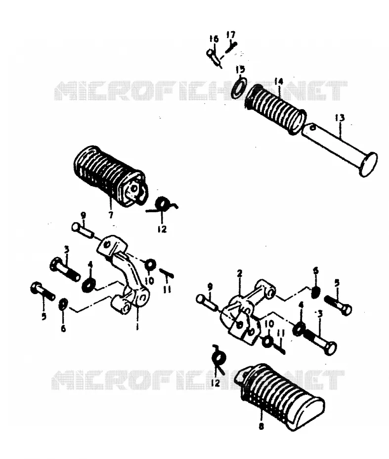 REPOSE PIED (GS400N,EN) Suzuki MOTO 400 GS 1978  GS400EC(C/N)