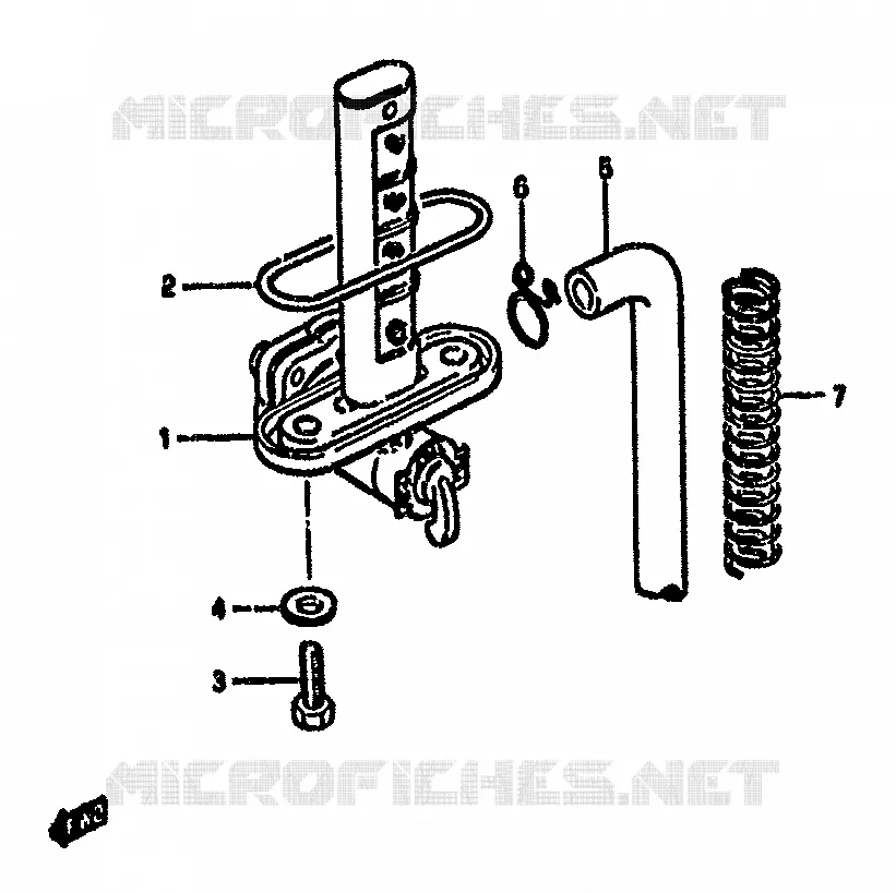 ROBINET D'ESSENCE (MODELE X) Suzuki MOTO 550 GS 1982  GS550MZ(X/Z)