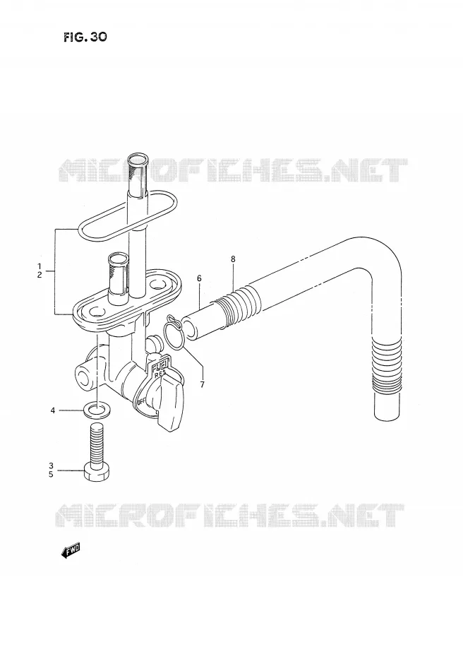 ROBINET D'ESSENCE Suzuki MOTO 350 DR 1992  DR350SN(E2)