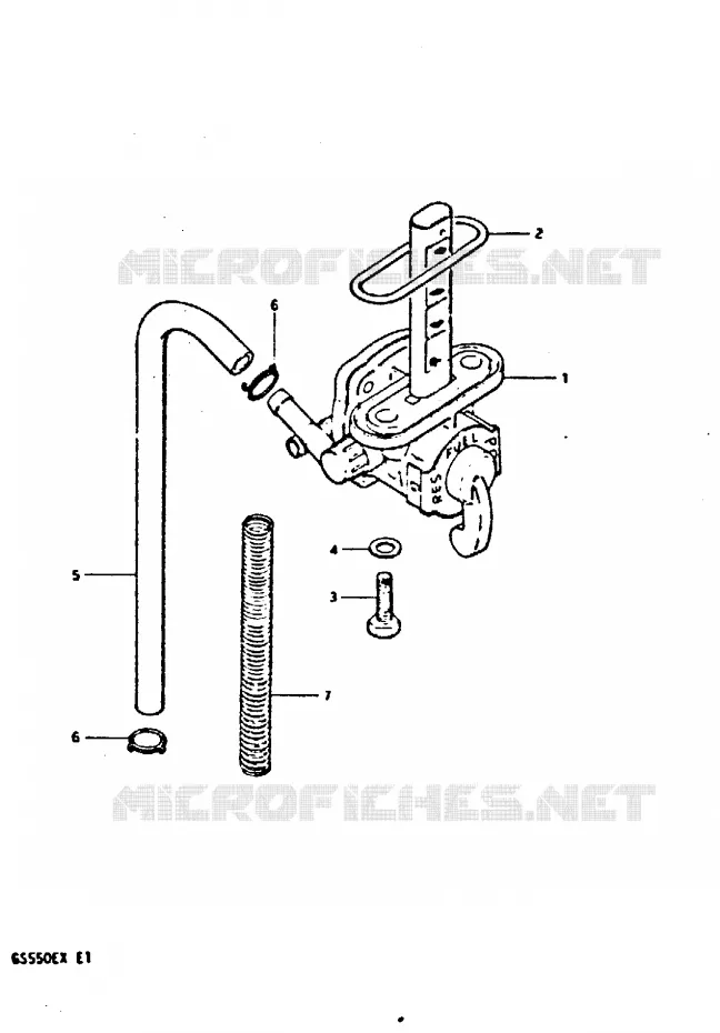 ROBINET D'ESSENCE Suzuki MOTO 550 GS 1981  GS550X(X)