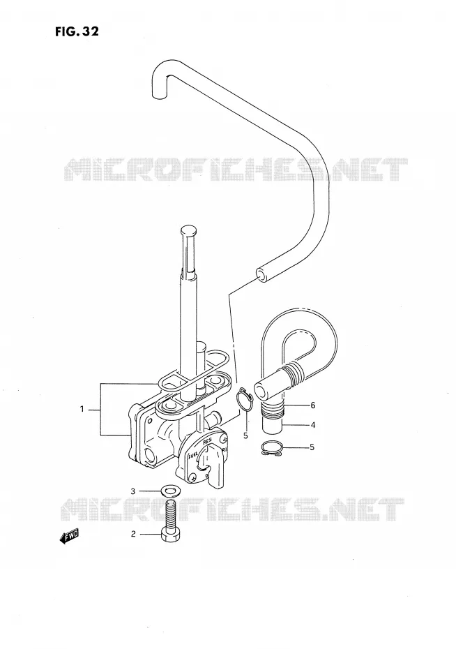 ROBINET D'ESSENCE Suzuki MOTO 650 DR 1992  DR650RUN(E4)