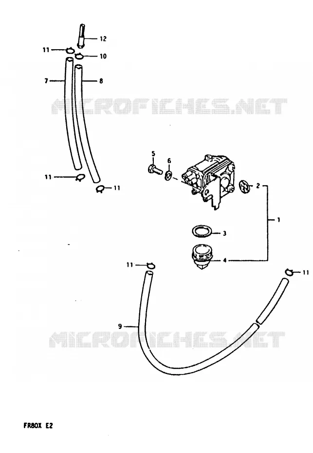 ROBINET D'ESSENCE Suzuki SCOOTER 80 FR 1981  FR80X
