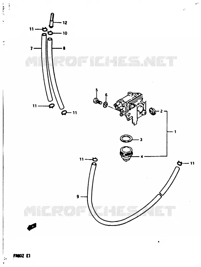 ROBINET D'ESSENCE Suzuki SCOOTER 80 FR 1982  FR80Z