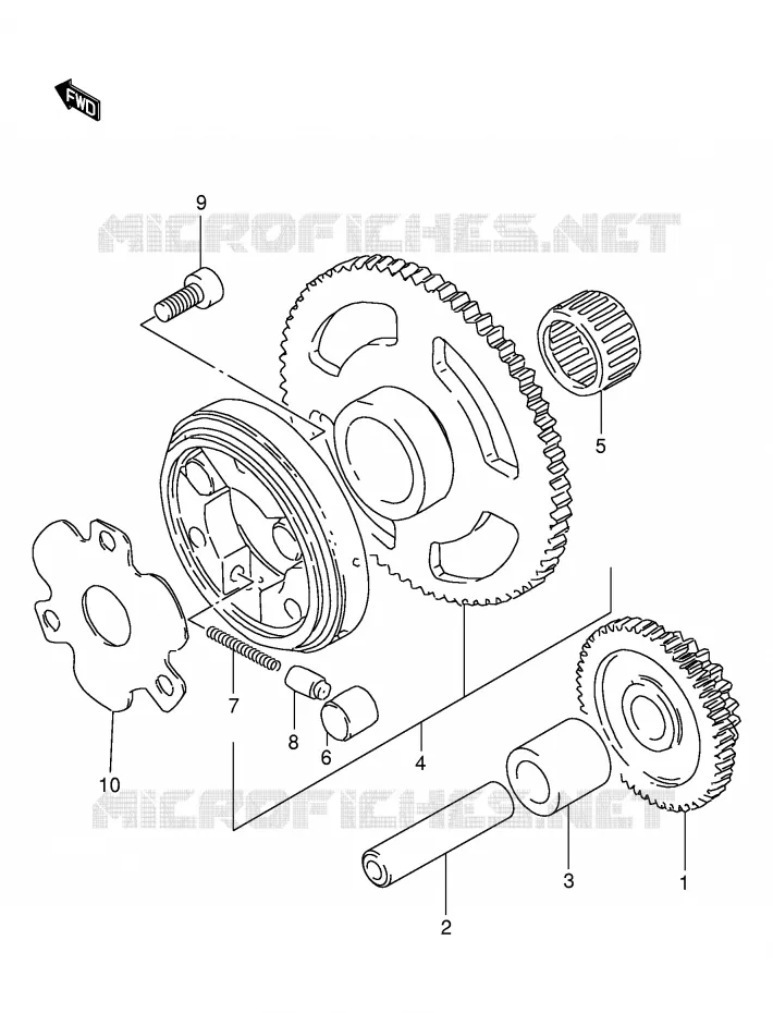 ROUE LIBRE DE DEMARREUR Suzuki MOTO 125 DR 1995  DR125SES(E4)