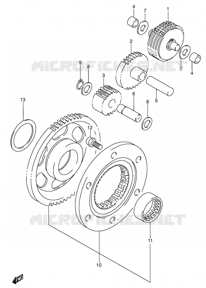 ROUE LIBRE DE DEMARREUR Suzuki MOTO 650 DR 1996  DR650RSET(E4)