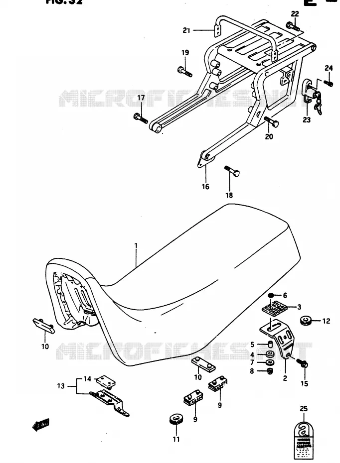SELLE Suzuki MOTO 650 DR 1990  DR650RUL(L)
