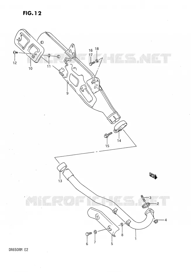 SILENCIEUX Suzuki MOTO 650 DR 1991  DR650RUM(E2)