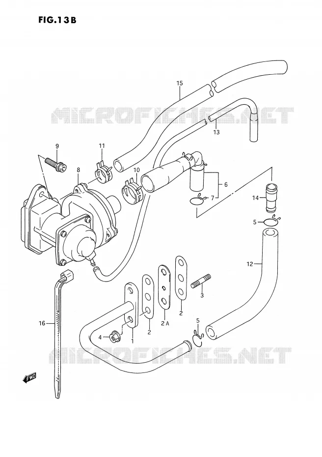 SYSTÈME DE RECYCLAGE GAZ D'ECHAPPEMENT (DR350SL/SM E18) Suzuki MOTO 350 DR 1992  DR350SN/SHN(E2)