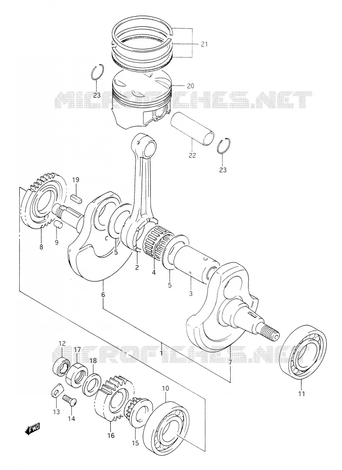 VILEBREQUIN Suzuki MOTO 350 DR 1992  DR350N(E28)