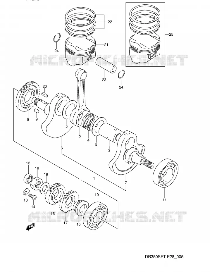 VILEBREQUIN Suzuki MOTO 350 DR 1994  DR350SER(E28)