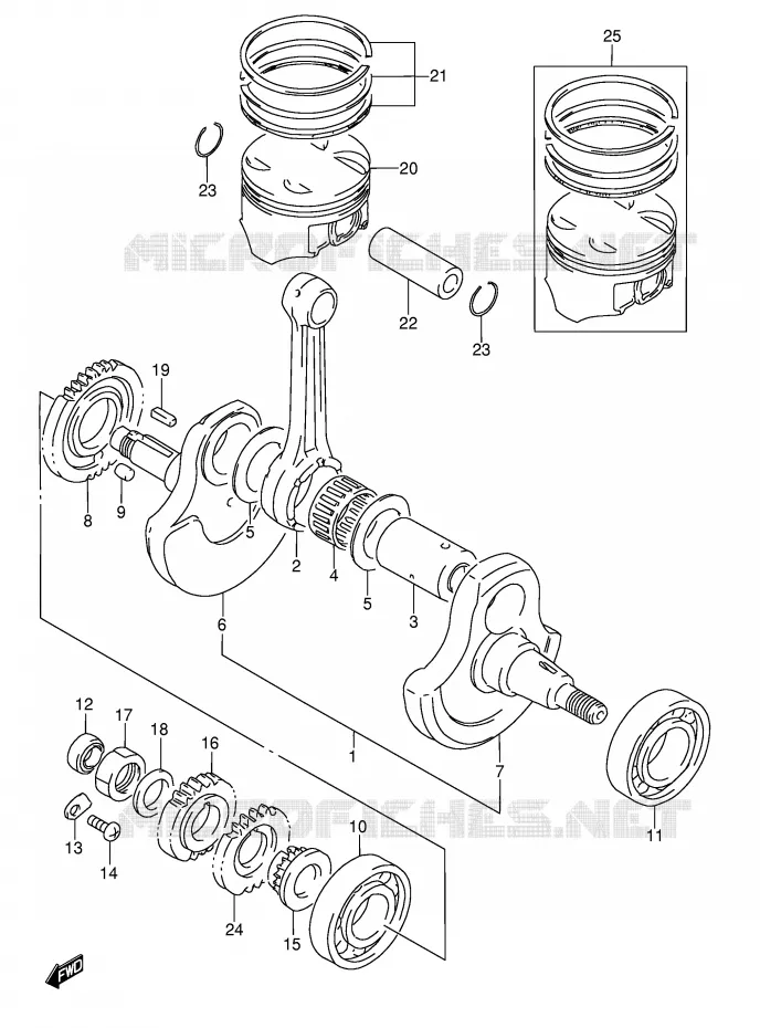 VILEBREQUIN Suzuki MOTO 350 DR 1995  DR350S(E3)