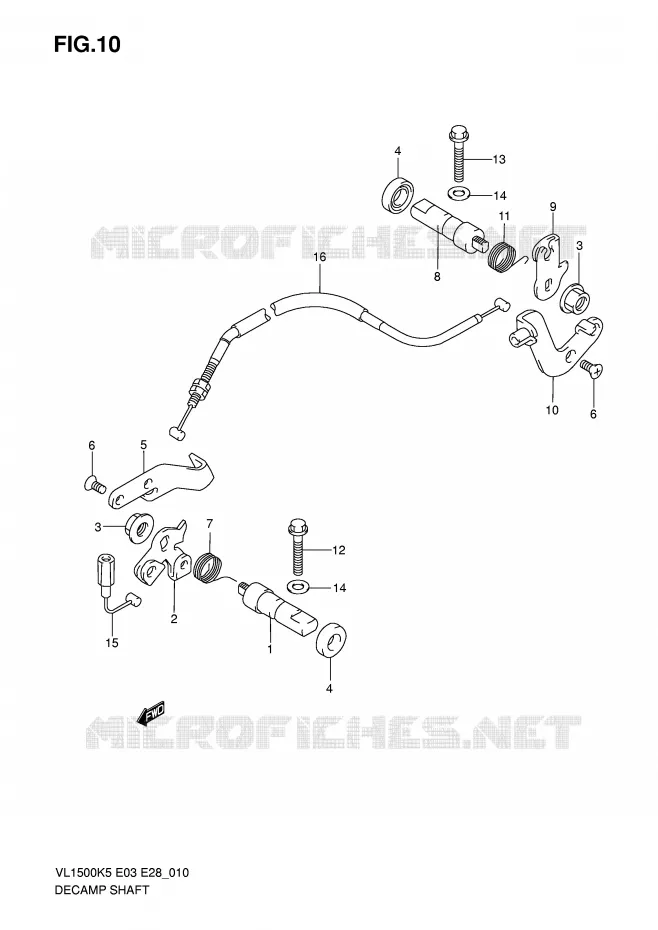  DECOMPRESSEUR Suzuki MOTO 1500 BOULEVARD 2007  VL1500TK7(E3/E28)