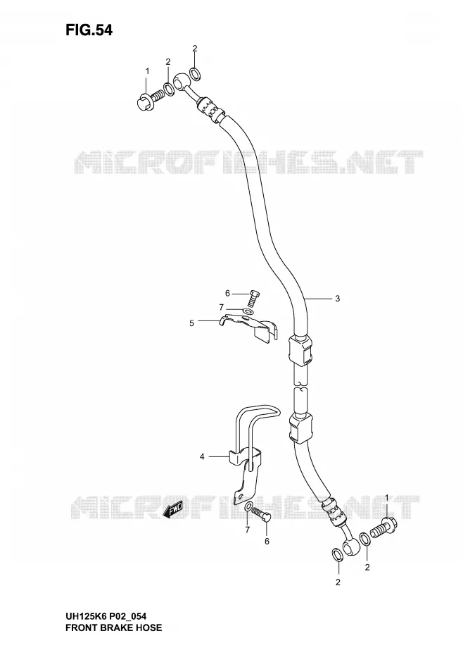 DURITE DE FREIN AVANT Suzuki SCOOTER 125 BURGMAN 2006  UH125K6(P2)