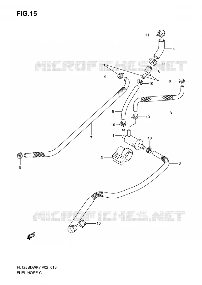 DURITE D'ESSENCE Suzuki SCOOTER 125 FL 2009  FL125SDWK9(P2)
