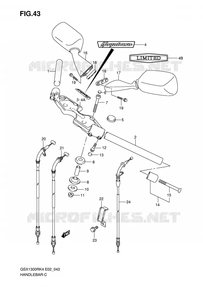 GUIDON Suzuki MOTO 1300 HAYABUSA 2005  GSX1300RU2K5(E2)