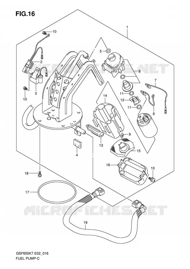 POMPE A ESSENCE Suzuki MOTO 650 BANDIT 2008  GSF650SAK8(E2)