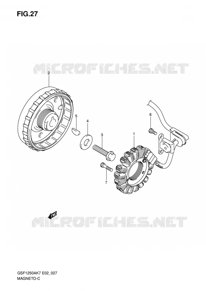 ALLUMAGE ROTOR - STATOR Suzuki MOTO 1250 BANDIT-S 2010  GSF1250SAL0(E2)