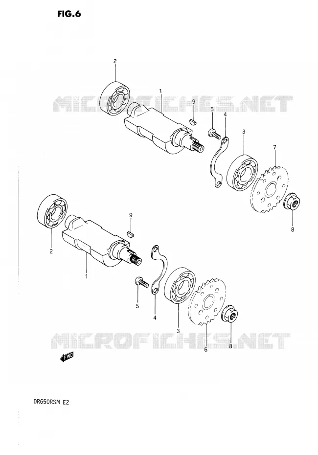 BALANCIER Suzuki MOTO 650 DR 1990  DR650RSL(E2)