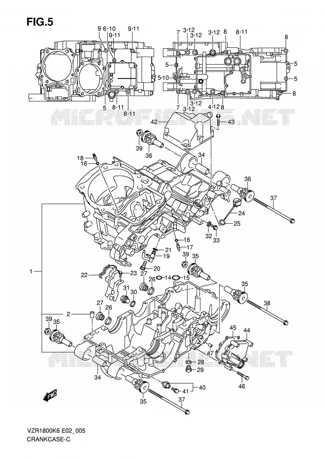 CARTER Suzuki MOTO 1800 INTRUDER 2007  VZR1800ZU2K7(E2)