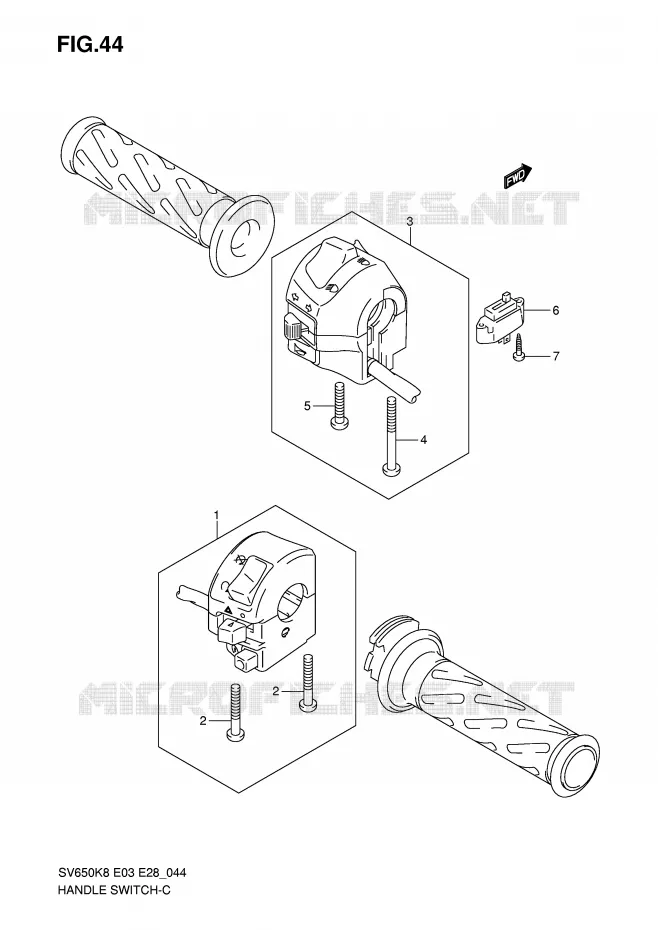 COMMODOS (SV650SK8/SK9/SAK8/SAK9) Suzuki MOTO 650 SV-S 2010  SV650SAL0(E3/E28)