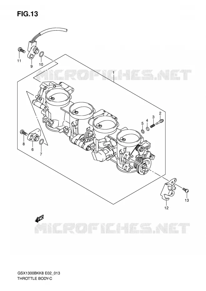 ENSEMBLE INJECTION Suzuki MOTO 1300 B-KING 2010  GSX1300BKUFL0(E2)