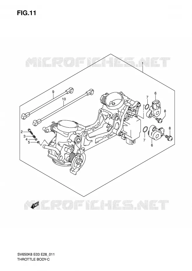 ENSEMBLE INJECTION Suzuki MOTO 650 SV-S 2009  SV650SK9(E3/E28)