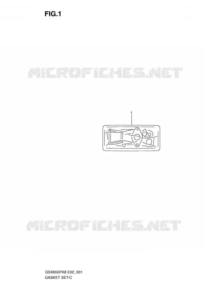 KIT JOINTS Suzuki MOTO 650 GSX-F 2009  GSX650FAK9(E2)