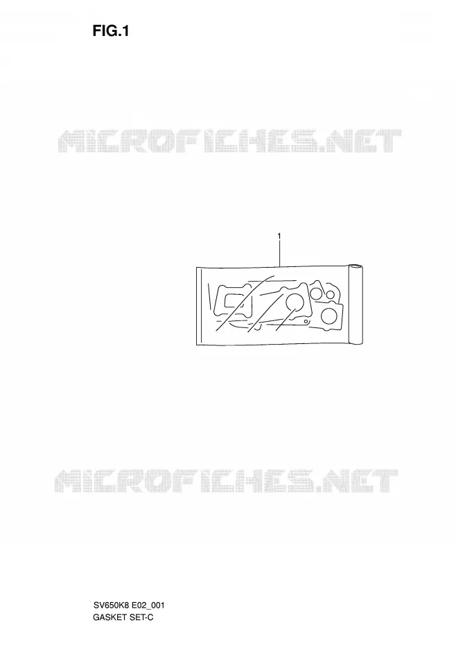KIT JOINTS Suzuki MOTO 650 SV 2010  SV650SAL0(E2)