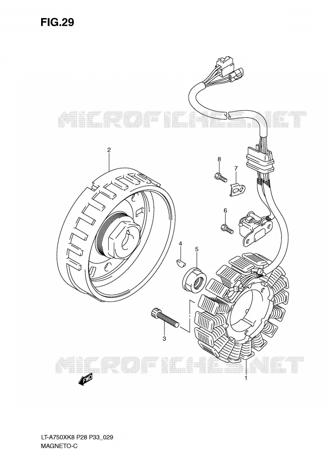 ALLUMAGE ROTOR - STATOR Suzuki QUAD 750 KINGQUAD 2009  LT-A750XZK9(P28/P33)