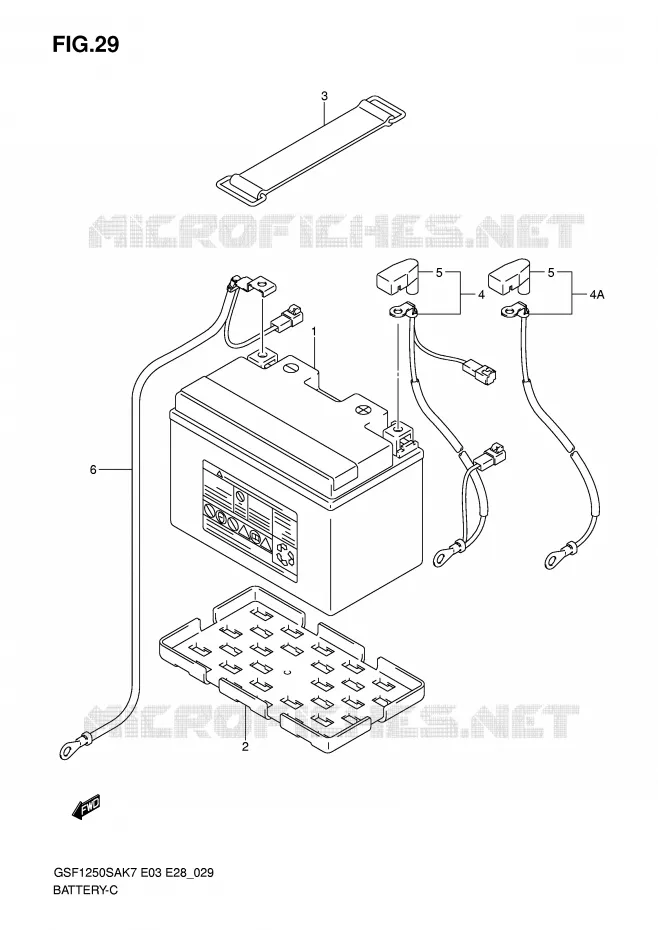 BATTERIE Suzuki MOTO 1250 BANDIT-S 2009  GSF1250SK9(E3/E28)