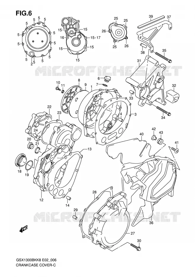 CARTER Suzuki MOTO 1300 B-KING 2012  GSX1300BKU2K8(E2)