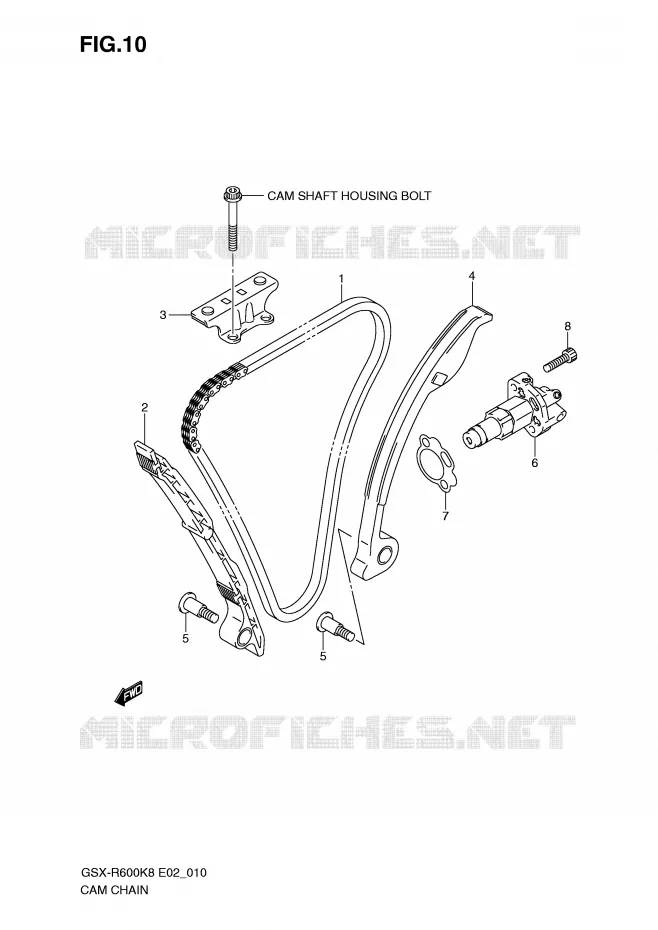 DISTRIBUTION Suzuki MOTO 600 GSX-R 2010  GSX-R600L0(E2)