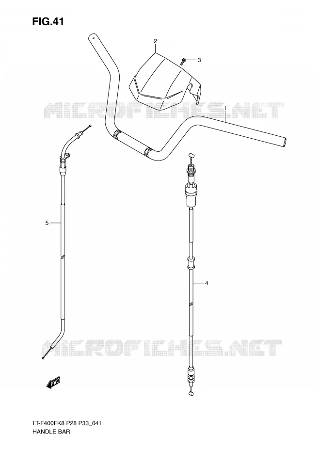 GUIDON Suzuki QUAD 400 KINGQUAD 2009  LT-F400FK9(P28/P33)