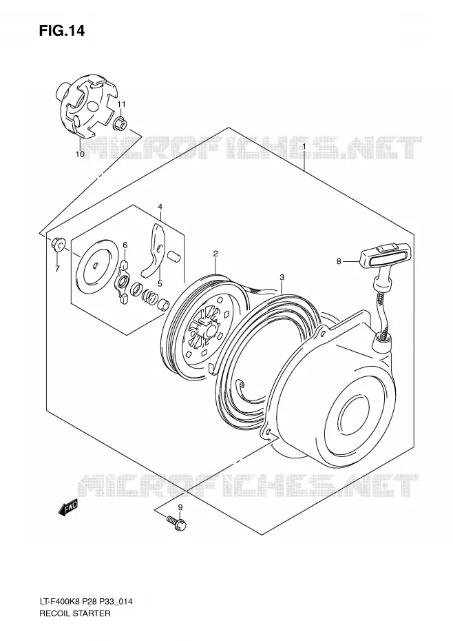 LANCEUR (MODEL K8/K9) Suzuki QUAD 400 KINGQUAD 2010  LT-F400L0(P28/P33)