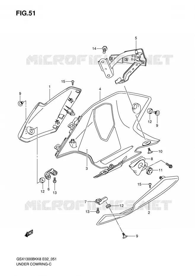 SABOT (MODEL K8/K9) Suzuki MOTO 1300 B-KING 2012  GSX1300BKU2K8(E2)