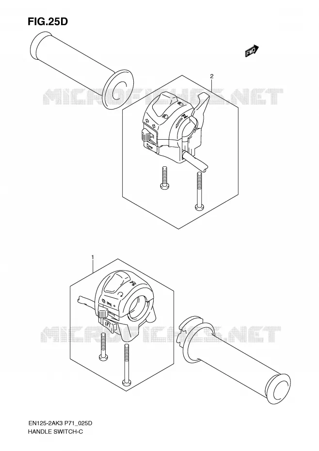 COMMODOS (EN125-2AK7/EN125HUK7) Suzuki MOTO 125 EN 2004  EN125HUK4(P71)
