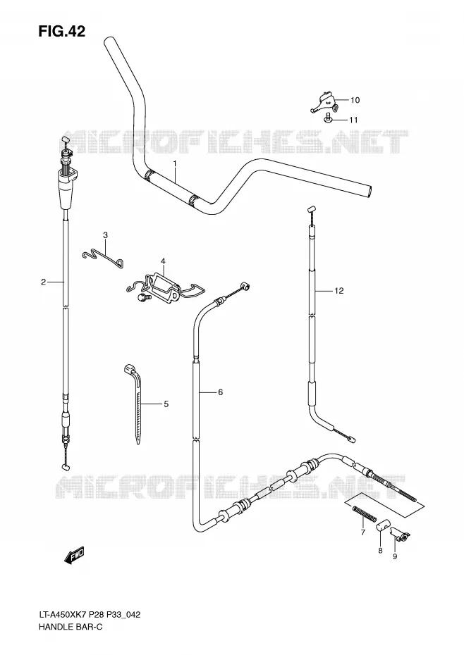 GUIDON Suzuki QUAD 450 KINGQUAD 2008  LT-A450XZK8(P28/P33)