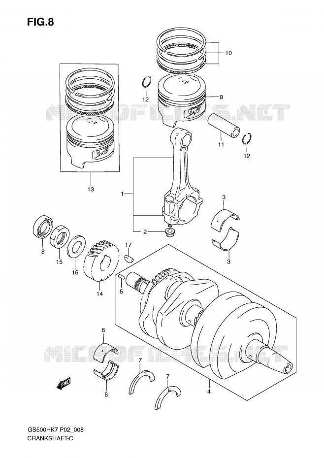 VILEBREQUIN Suzuki MOTO 500 GS-F 2007  GS500FMK7(P02)
