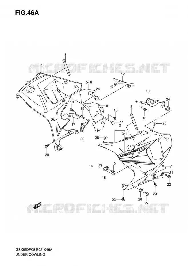 SABOT (MODEL K9) Suzuki MOTO 650 GSX-F 2009  GSX650FK9(E2)